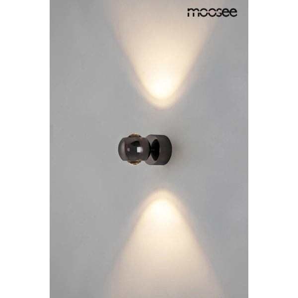 MOOSEE lampa ścienna EOS czarny chrom